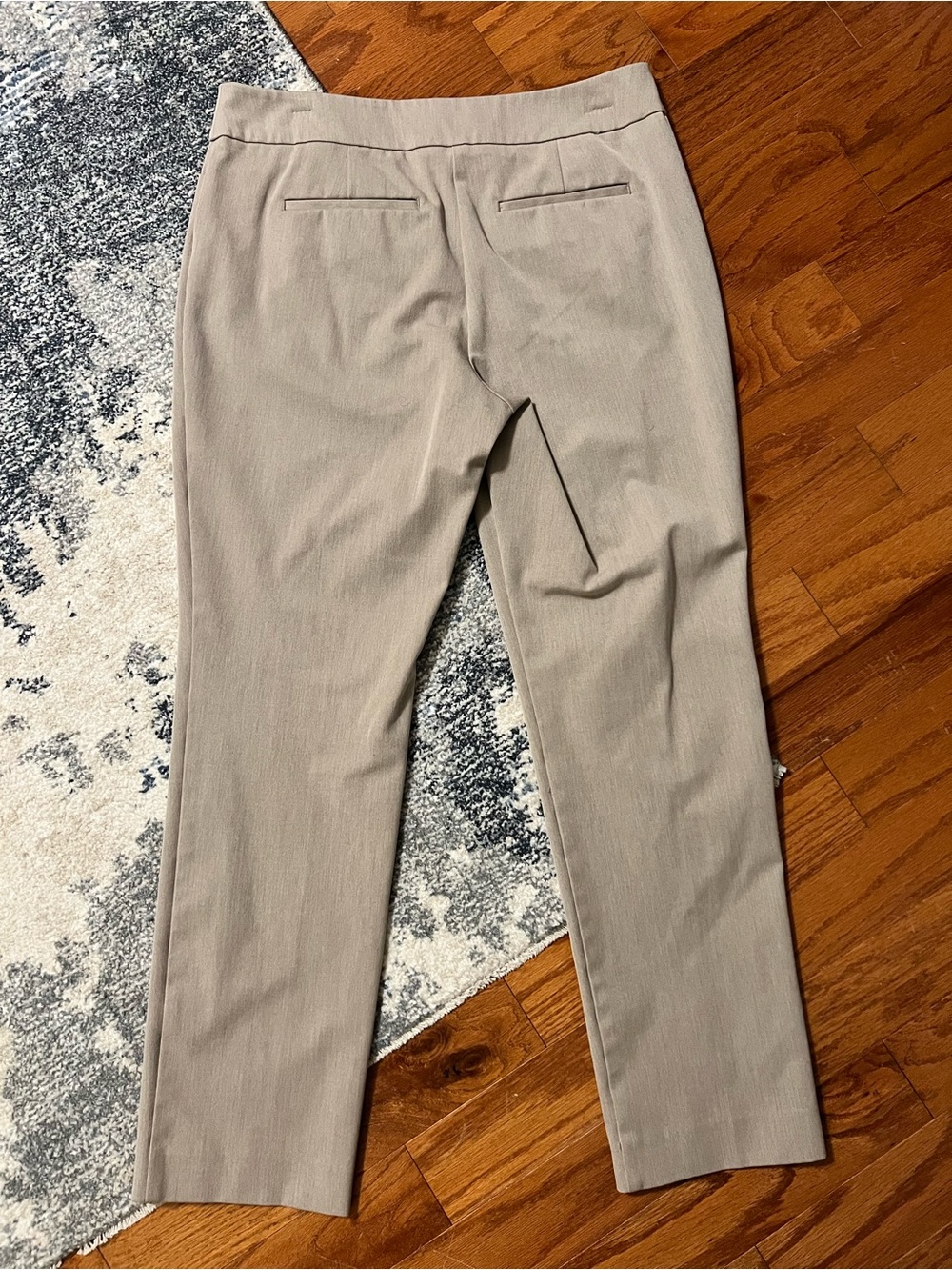 Ann Taylor Factory Light Taupe Straight-Leg Dress Pants - Picture 2 of 3